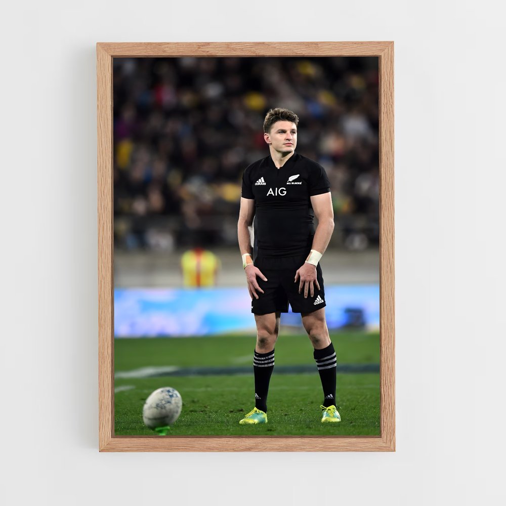 Poster Beauden barrett – affiche Rugby (vue 4)
